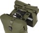 Basil Sakwa podwójna BASIL SOHO DOUBLE PANNIER BAG NORDLICHT MIK, MIK System (ready to go) 41L, 100% wodoodporna moss green oświetlenie Nordlicht Technology 4