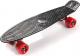 Deskorolka Meteor PLASTIKOWA black/red/silver 1