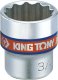 King Tony NASADKA KRÓTKA 3/8" CALOWA 1/4" x 27mm 12-kąt. Cr-V King Tony 1
