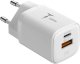 Ładowarka T-Phox ŁAD SIEC T-PHOX HANDY SERIES 33W T-PP08 USB/USB-C WHITE 1