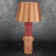 Eurofirany Lampa dekoracyjna stołowa ELDA 35X35X75 ceglasta 1