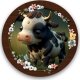 WOOD YOU DO Puzzle drewniane Krówka | Cow | 40 elementów | XL 1