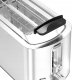 Toster TurboTronic Toster TurboTronic opiekacz do tostów grzanki kromek kanapek 2 tosty 850w 6 poziomów opiekania stalowa obudowa Srebrny 8