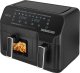 Frytkownica beztłuszczowa ECG ECG AF 8300 Dual Fry Hot air fryer, 5.2 L + 3.1 L, temperature setting 80-200 °C, 60 min timer 4