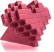 Candellana Świeca dekoracyjna Heart Pixel Świeczka Serce Parafina 32h 1
