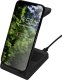 Ładowarka Deltaco 3-in-1 belaidis įkroviklis DELTACO 15 W, USB-C, Qi sertifikuotas, LED indikatorius, juodas / QI-1037 2