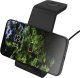 Ładowarka Deltaco 3-in-1 belaidis įkroviklis DELTACO 15 W, USB-C, Qi sertifikuotas, LED indikatorius, juodas / QI-1037 3