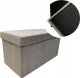 kontrast Pufa tapicerowana ze schowkiem PERFECT DUO 60x30x30 cm szara 2
