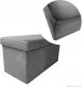 kontrast Pufa tapicerowana ze schowkiem PERFECT DUO 60x30x30 cm szara 4