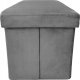 kontrast Pufa tapicerowana ze schowkiem PERFECT DUO 60x30x30 cm szara 5