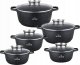 Zilner ZESTAW 5 GARNKÓW MARMUROWYCH 16 / 20 / 22 / 24 / 26 CM ZILNER ZL-8522 1