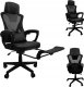 Fotel kontrast Fotel biurowy gamingowy obrotowy dla graczy KG100 + podnóżek czarny 2