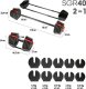 HMS ‎Hantel SGR40 Pro Set żeliwny 1 x 43.5 kg 8