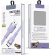 Kabel USB T-Phox USB-A - USB-C 1.2 m Fioletowy 1