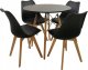 kontrast Stół okrągły skandynawski salon kuchnia jadalnia CARO fi80x75 czarny 12