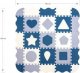 Milly Mally Mata piankowa puzzle Jolly 3x3 Shapes - Blue 9
