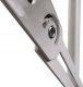 kontrast Wózek metalowy na kółkach z rączką 3 półki kuchnia łazienka 82cm biały 8