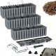 Prosperplast 3x Skrzynka na balustradę DDEF600W Doniczka balkonowa + Keramzyt 3l 1