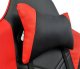 Krzesło biurowe kontrast Fotel gamingowy biurowy obrotowy czarno-czerwony 8