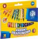 Astra Kredki grafionowe okrągłe ASTRA 18 kolorów - 7/85 mm 316023901 1