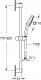 Zestaw prysznicowy Grohe Grohe zestaw prysznicowy przesuwny Tempesta Cube 110 czarny mat 269082433 1