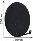 CORAB CZASZA ANTENA 80 CM CIEMNA (COR-800SAE-C) 3