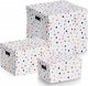 Zeller Kartonowe pudełko z pokrywą DOTS, 25 x 35 x 20 cm 4