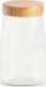 Zeller Szklany słoik ze szczelną pokrywką z bambusa, 1600 ml 1