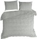 Eurofirany Miękka pościel welwetowa FLANO 160X200 70X80X2 srebrna 1