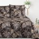 Design 91 Komplet pościeli z mikrowłókna z nadrukiem RODOS 140X200 70X80X1 ciemnobrązowa 2