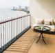 kontrast Stół stolik szklany okrągły balkon taras ogród TERNI 60 cm 4
