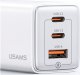 Ładowarka Usams CC180 GaN 1x USB-A 2x USB-C 65W Biały (CC180TC02) 3
