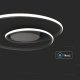 Lampa sufitowa V-TAC Oprawa Sufitowa V-TAC 48W LED Ściemnialna Czarna VT-7911 3000K 5150lm 2