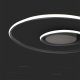 Lampa sufitowa V-TAC Oprawa Sufitowa V-TAC 48W LED Ściemnialna Czarna VT-7911 3000K 5150lm 4