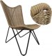 kontrast Fotel krzesło ogrodowe RIMINI rattan 66x83x101 cm naturalny 3