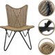 kontrast Fotel krzesło ogrodowe RIMINI rattan 66x83x101 cm naturalny 4