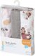 BabyOno 348/10 PIELUSZKI MUŚLINOWE 3SZT SZARE 1