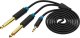 Kabel Vention Kabel audio 3,5mm TRS męski do 2x 6,35mm męski 1m Vention BACBF czarny 1