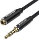 Kabel Vention Przedłużacz audio TRRS 3,5mm męski do 3,5mm żeński 2m Vention BHCBH czarny 3