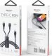 Kabel USB Yesido yesido Kabel CA87 Type-C-2w1 100W 1.4m, BLACK / CZARNY 1