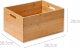 Kesper Drewniane pudełko z uchwytami bambusowy 2