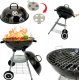 kontrast Grill węglowy na kółkach zamykany półka BBQ 1014 3