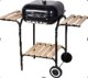 kontrast Grill węglowy na kółkach 3 póki pokrywa BBQ 1013 1