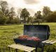 kontrast Grill węglowy na kółkach pokrywa półki popielnik BBQ 1008 3