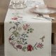 Eurofirany Bieżnik z gobeliny szenilowej wzór w kwiaty 45X140 naturalny 1