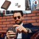 Alogy Portfel na dokumenty Alogy Smart Wallet z miejscem na AirTag na karty gotówkę Brązowy 2