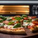 Mini piekarnik TurboTronic Piec do pizzy mini piekarnik 400c TurboTronic akcesoria kamień taca blacha ruszt szczypce rękawica 18L 2000w Czarny 7