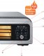 Mini piekarnik TurboTronic Piec do pizzy mini piekarnik 400c TurboTronic akcesoria kamień taca blacha ruszt szczypce rękawica 18L 2000w Czarny 8