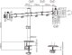 Spacetronik Uchwyt biurkowy na 2 monitory 17" - 32" (SPA-120) 2