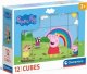 Clementoni KLOCKI OBROTOWE 12EL PEPPA PIG CLM 41195 WB 1